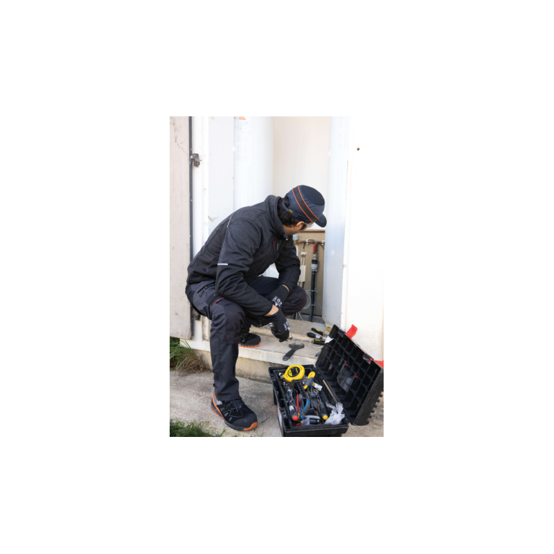 PANTALON DE TRAVAIL GRIS-NOIR STRETCH