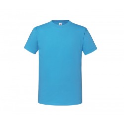 TEE-SHIRT HOMME ICONIC 195T BLEU AZURE 100% COTON 195GR