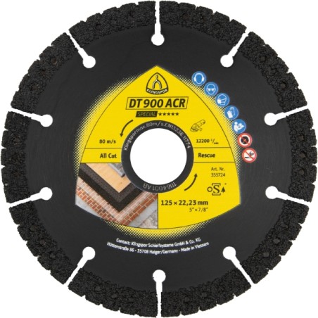 DISQUE DT900 ACR Ø125