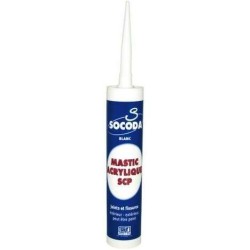 CARTOUCHE 310ML  Mastic acrylique  BLANC