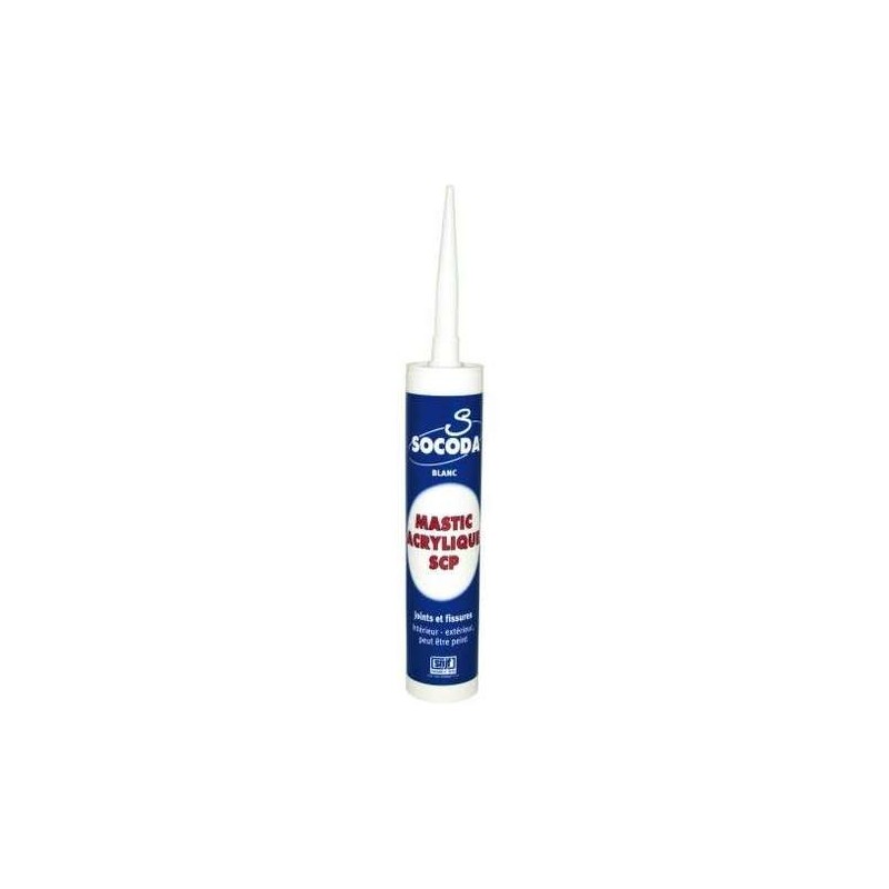 CARTOUCHE 310ML  Mastic acrylique  BLANC