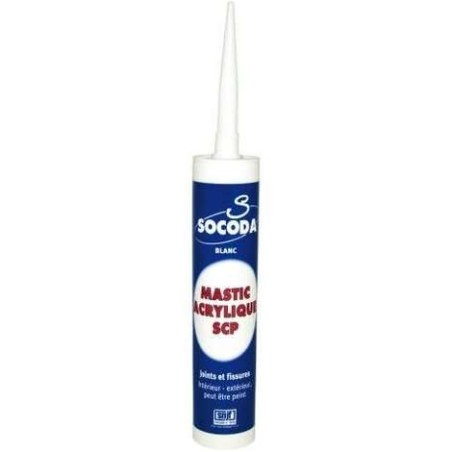 CARTOUCHE 310ML  Mastic acrylique  GRIS