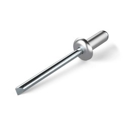 RIVET ALU/ACIER TETE PLATE Ø