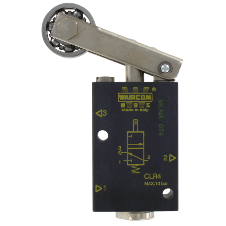 DISTRIBUTEUR A GALET 1/4 3/2 NF MONOSTABLE REF CLR4