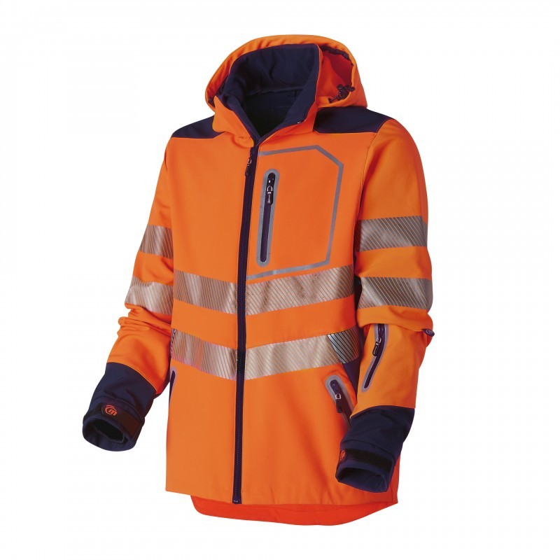 VESTE HAUTE VISIBILITÉ SOFTSHELL ORANGE LUKLIGHT