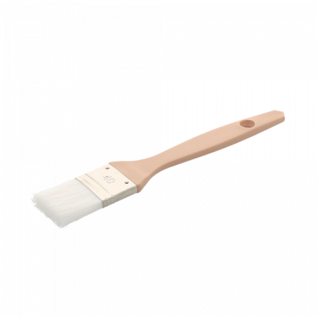 PINCEAU PLAT NYLON BLANC, LG 40