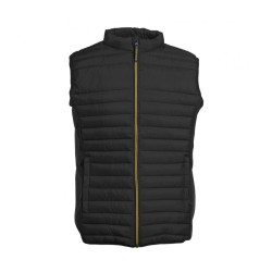 GILET BODYWARMER BI MATIERE HOMME NOIR/JAUNE GILET BODYWARMER BI MATIERE HOMME NOIR/JAUNE