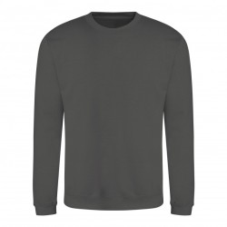 SWEAT COL ROND STEEL GREY