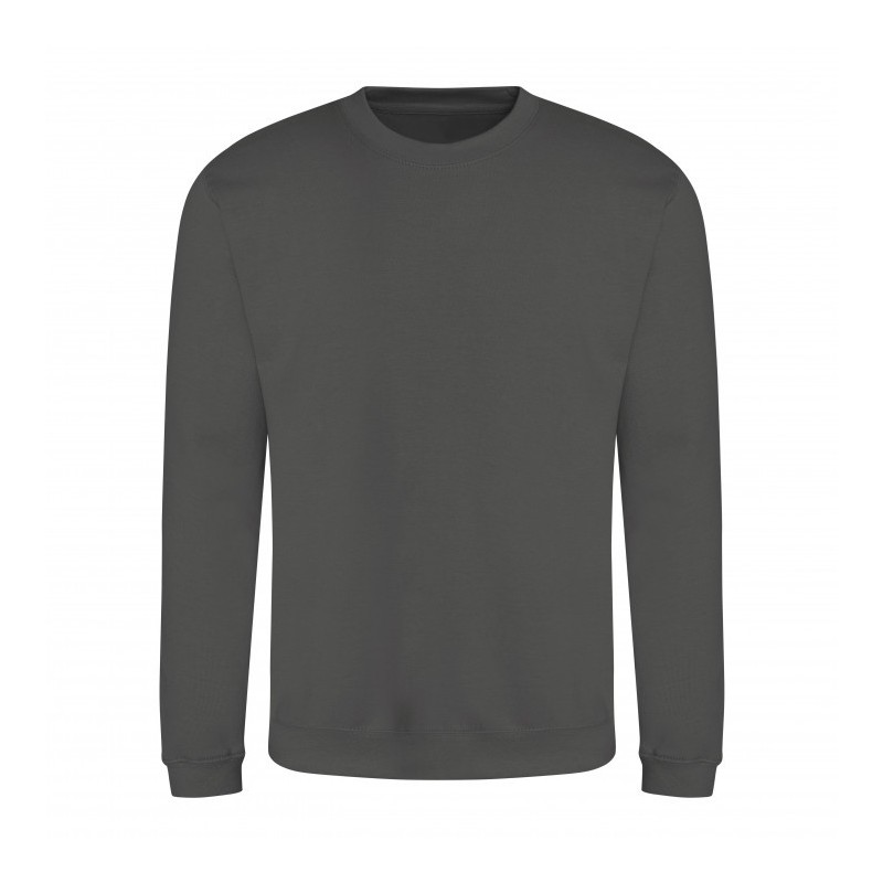 SWEAT COL ROND STEEL GREY