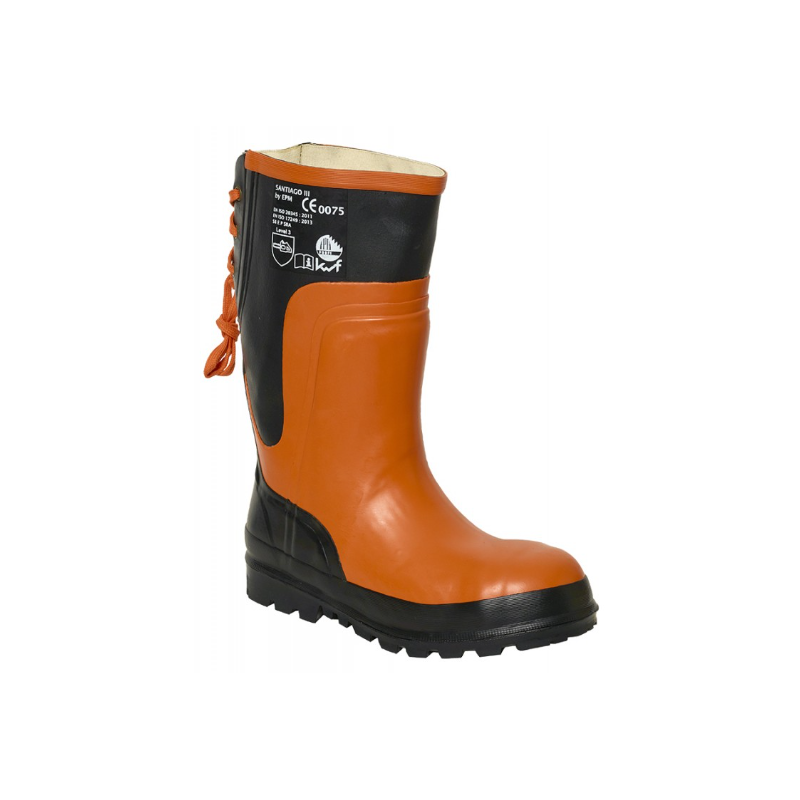 BOTTES DE BUCHERON ANTI COUPURE CLASSE 3 PROTECTION SCIE A CHAINES