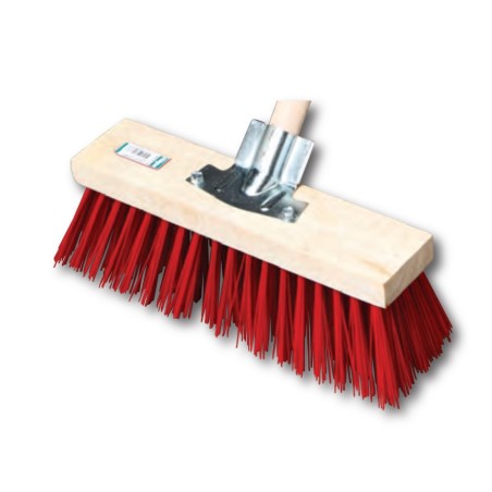 BALAI CANTONNIER ROUGE 33CM SANS MANCHE REF 384033