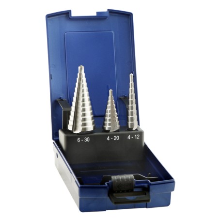 COFFRET FORET ETAGE HSS ACIER, Ø 4-12,4-20,6-30