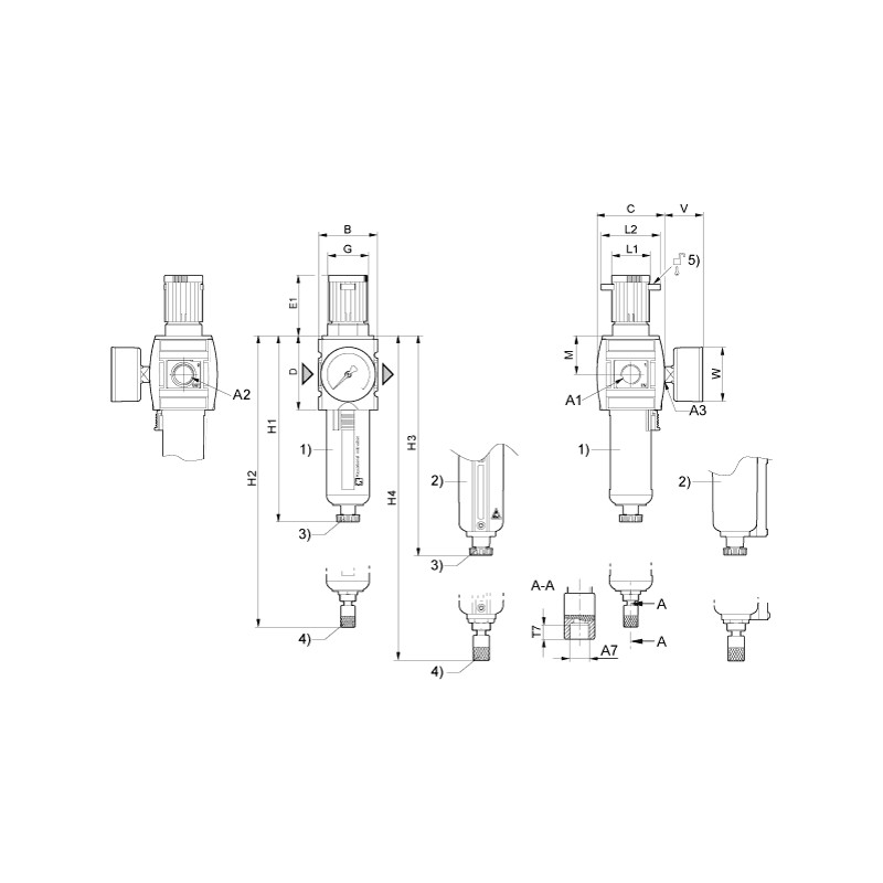 FILTRE REGULATEUR DE PRESSION