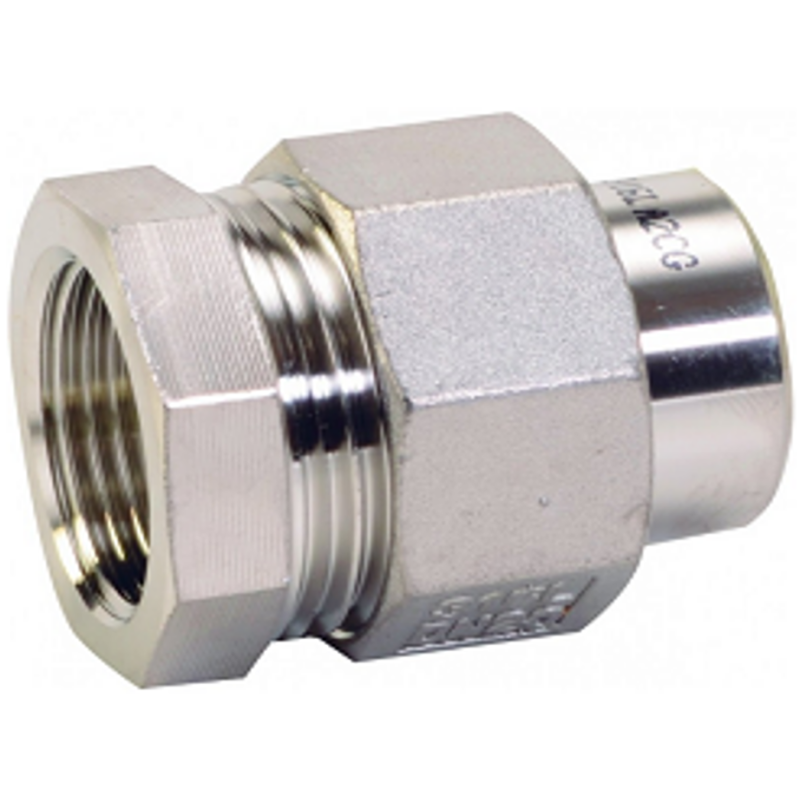 RACCORD CHIMIE 3 PIÈCES INOX 316L USINÉ F/L