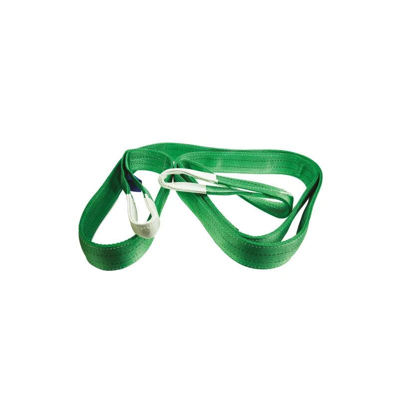 ELINGUE SANGLE PLATE ACIDE 2T 10.5M A BOUCLE N°0 VERTE LARG 60mm