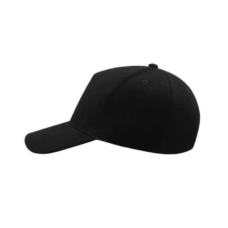 CASQUETTE LIBERTY FIVE 5 PANNEAUX LIGHT NOIR 250G