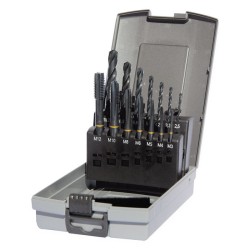 COFFRET 7 TARAUDS + 7 FORETS HSS-E Ø 3 A 12 DIN 5696 COFFRET 7 TARAUDS + 7 FORETS HSS-E Ø 3 A 12 DIN 5696