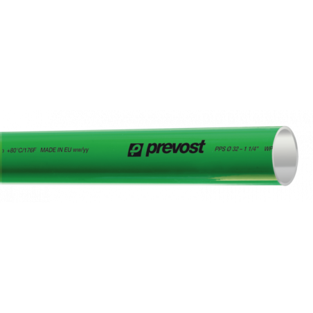TUBE ALUMINIUM PPS VERT POUR AZOTE