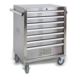 SERVANTE MOBILE D'ATELIER 7 TIROIRS TOUT INOX C04TSS-7