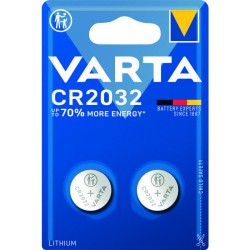 BLISTER DE 2 PILES LITHIUM COIN CR2032 3 VOLTS