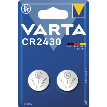 BLISTER DE 2 PILES LITHIUM CR2430 3 VOLTS