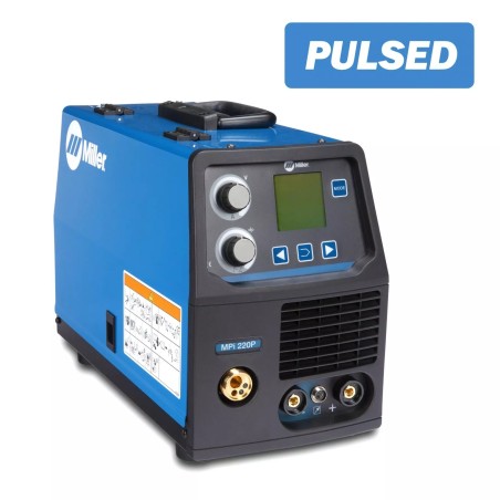 POSTE MIG PULSE / MAG MULTRIPROCEDES MPI 220P SANS TORCHE (incl. Câble de masse et kit Galets 0,8-1,0mm)