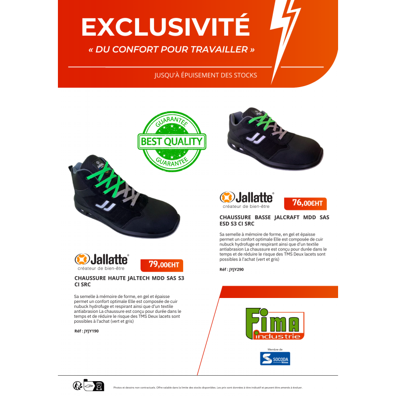 CHAUSSURES HAUTES JALTECH MDD SAS S3 CI SRC