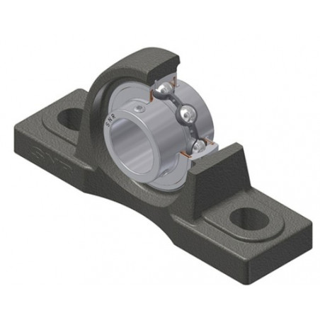 PALIER COMPLET INOX AUTO-ALIGNEUR A SEMELLE REF SUCP208N