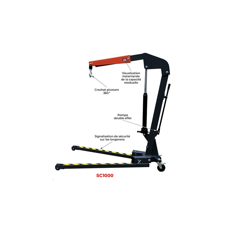 GRUE D ATELIER MANUELLE PLIANTE 2 T