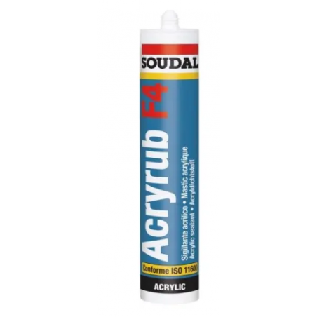 Mastic acrylique ACRYRUB F4 blanc cartouche 300ml