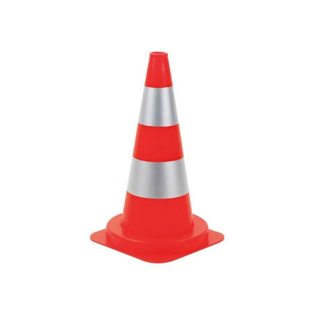 CONE DE SIGNALISATION PVC ORANGE 1.1 KG HAUTEUR 50CM