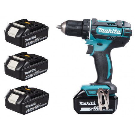PERCEUSE VISSEUSE 18 V LI-ION 4 AH Ø 13 MM (1 MAKPAC + 3 BATTERIES + 1 CHARGEUR)