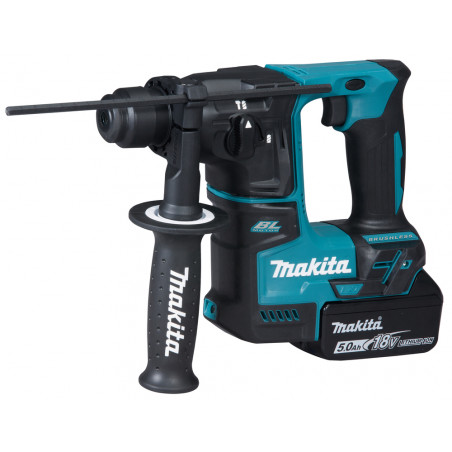 PERFORATEUR SDS-PLUS 18 V LI-ION 5 AH 17 MM (1 MAKPAC + 2 BATTERIES + 1 CHARGEUR)