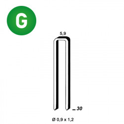 AGRAFES ES-30 GALVA 5,9x30xØ0,9x1,2MM - REF 6ES301 - CDT 5 200