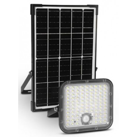 PROJECTEUR LED SOLAIRE ASYMETRIQUE AVEC DETECTEUR IR 30W 3000K IP65