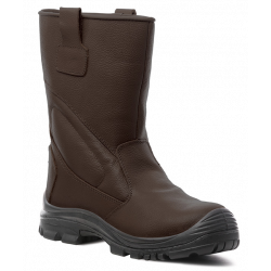 BOTTES DE SECURITE EN CUIR MARRON FOURREE PIEMONTITE S3 T 38