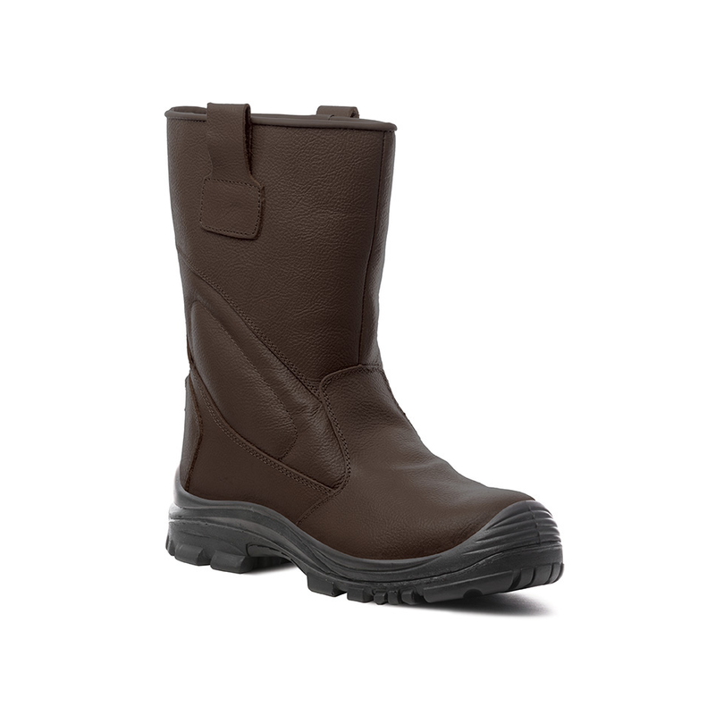 BOTTES DE SECURITE EN CUIR MARRON FOURREE PIEMONTITE S3 T 38