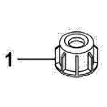 ECROU DE TRAVAIL/TUBULURE 1/2 POUR PAN 15/18