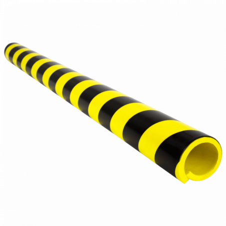 AMORTISSEUR DE CHOC 1M POUR TUBE Ø50MM JAUNE ET NOIR