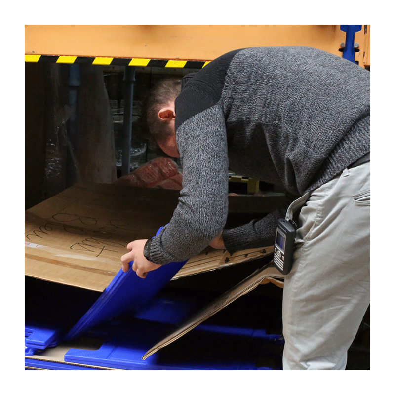 AMORTISSEUR DE CHOC 1M CARRE POUR IPN JAUNE ET NOIR