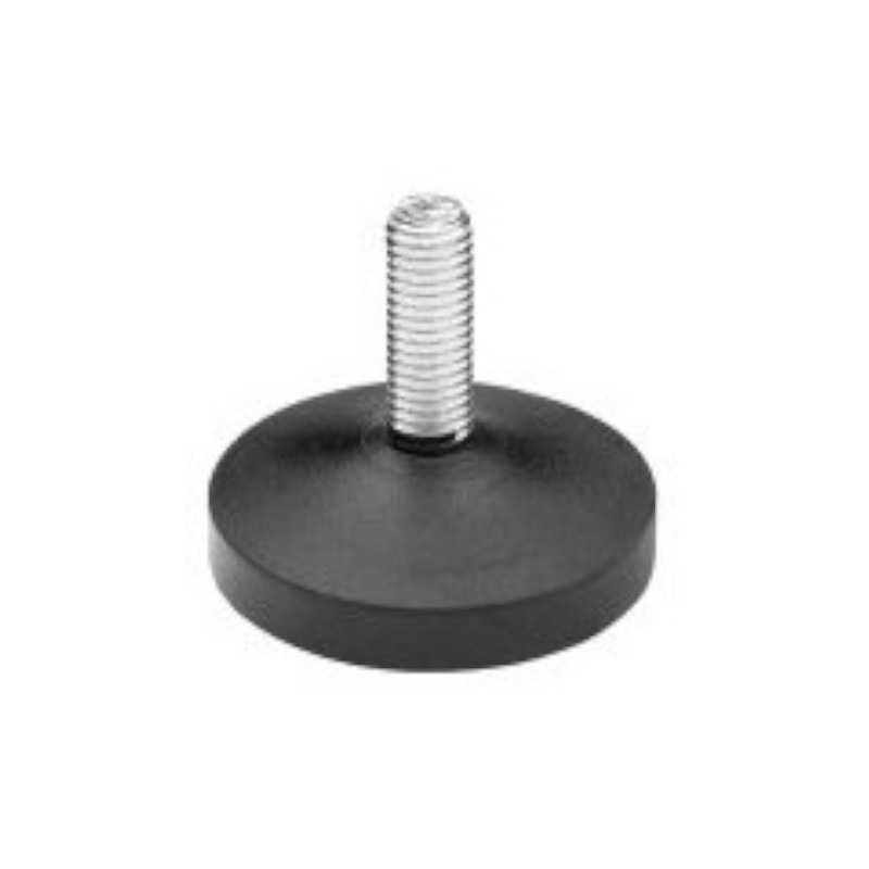 VÉRIN DE RÉGLAGE 3D FORTAPS, DIAMÈTRE 30 MM, M10 X 32 MM, NOIR
