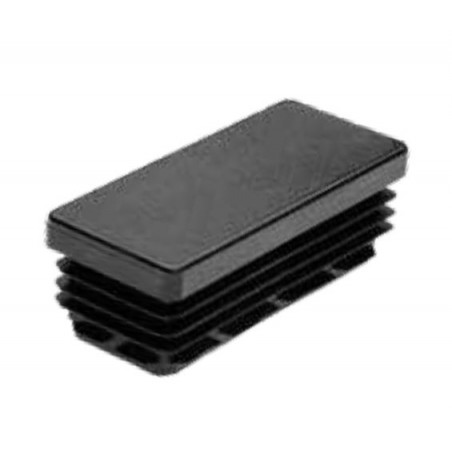 EMBOUT RECTANGULAIRE EN POLYÉTHYLÈNE NOIR POUR INSERTION