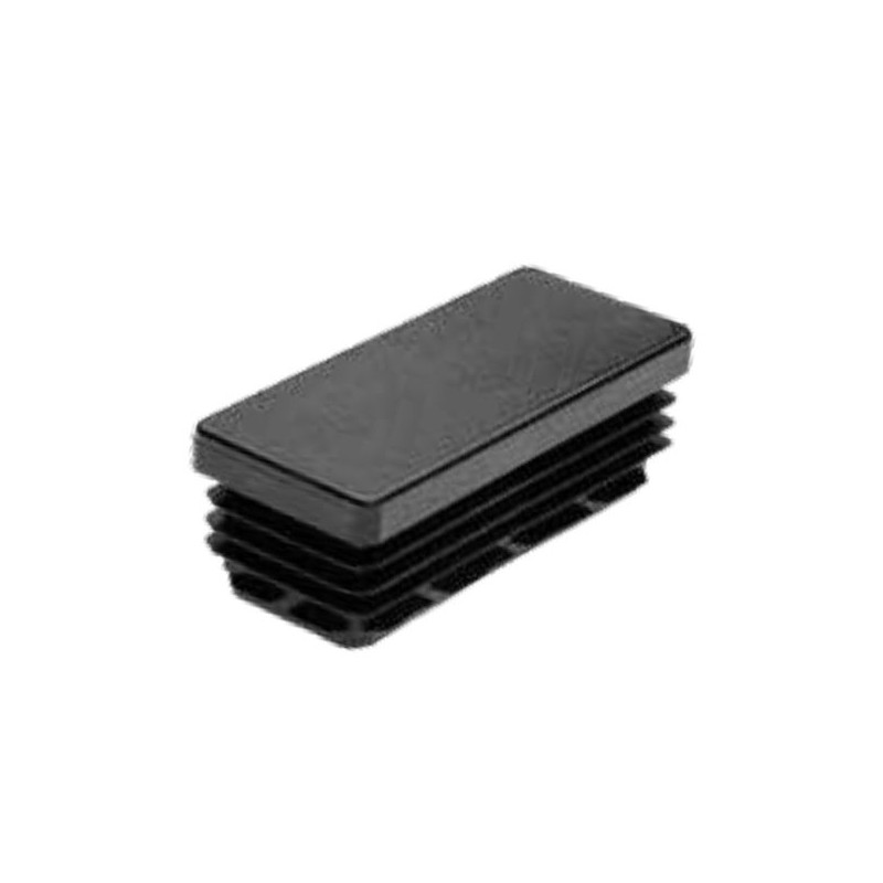 EMBOUT RECTANGULAIRE EN POLYÉTHYLÈNE NOIR POUR INSERTION